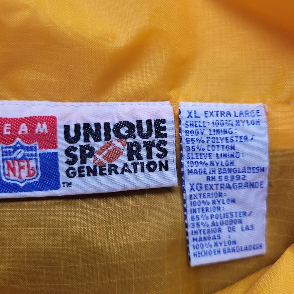 VTG Greenbay Packer Men's 1/4 Zip Nylon Windbreaker Jacket Size XL